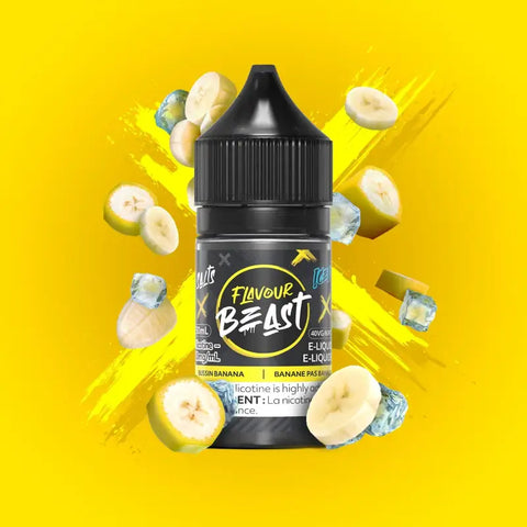 Flavour Beast 10% E-Juice Salt-Nic - Bussin Banana - E-Liquids 10% Salt-Nic