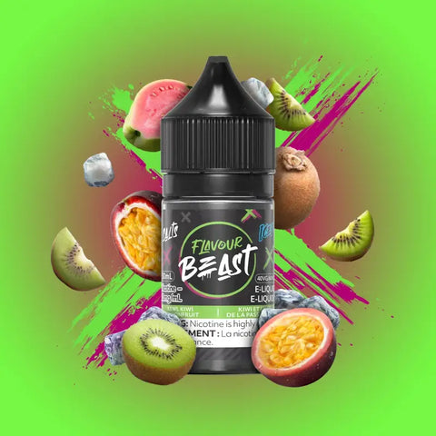 Flavour Beast 10% E-Juice Salt-Nic - Kewl Kiwi Passionfruit - E-Liquids 10% Salt-Nic