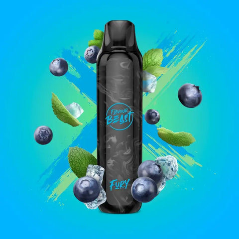 Flavour Beast Fury Disposable - Blueberry Mint - Disposable