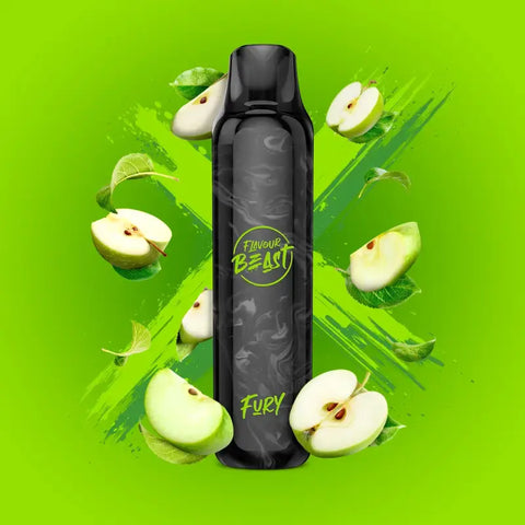 Flavour Beast Fury Disposable - Gusto Green Apple - Disposable