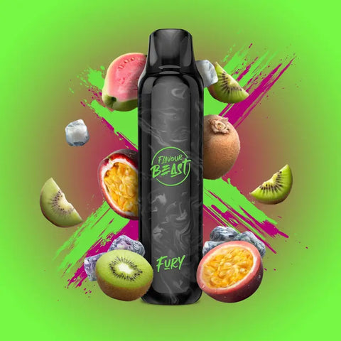 Flavour Beast Fury Disposable - Kewl Kiwi Passionfruit - Disposable