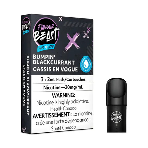 Flavour Beast Pods - Blackcurrant Iced - Flavoured Pods