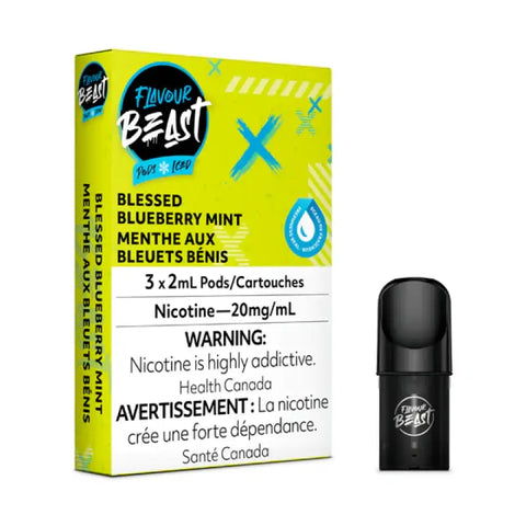 Flavour Beast Pods - Blessed Blueberry Mint - Flavoured Pods