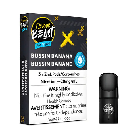 Flavour Beast Pods - Bussin Banana - Flavoured Pods