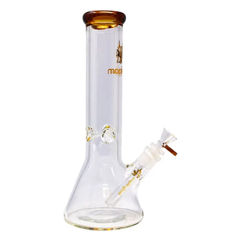 Gold Maple Glass Ice Catcher 12 Inches Glass Bong - Bongs