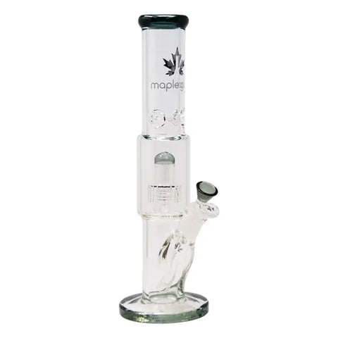 Gray Maple Glass Tire Perc Bong 14 Inches - Bongs