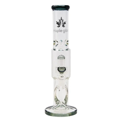 Gray Maple Glass Tire Perc Bong 14 Inches - Bongs