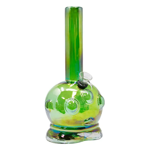 Green Baby Alien 11 Inches Metallic Glass Bong - Bongs