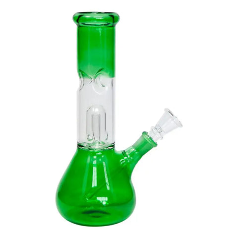 Green Bell Percolator Glass Bong 8 Inches - Bongs