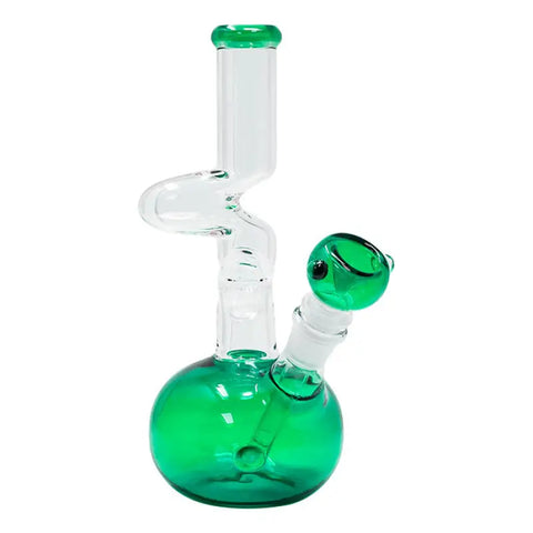 Green Colored 9 Inches Zong With Bowl - Bongs