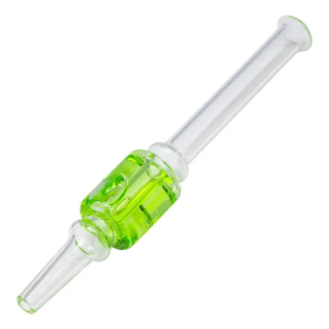 Green Freezable Glycerin Glass 12mm Nectar Collector - Smoking Accessories