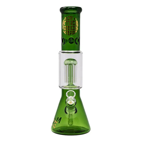 Green Lost In The Wild Series 12-14 Inches Maze Glass Bong - Bongs