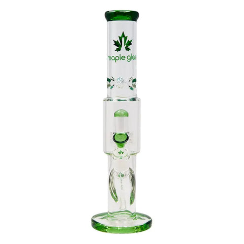 Green Maple Glass Tire Perc Bong 14 Inches - Bongs