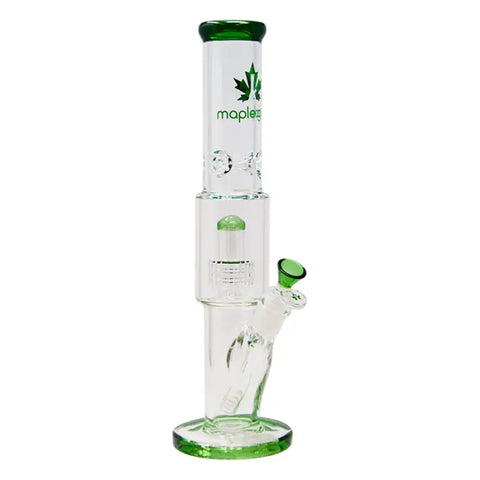 Green Maple Glass Tire Perc Bong 14 Inches - Bongs