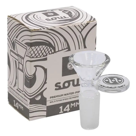 Grey Soul Glass Bong Bowl 14mm - Smoking Accessories