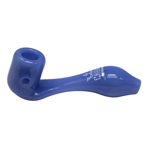 Jade Blue Crown Glass Sherlock Pipe 4 Inches - Pipes