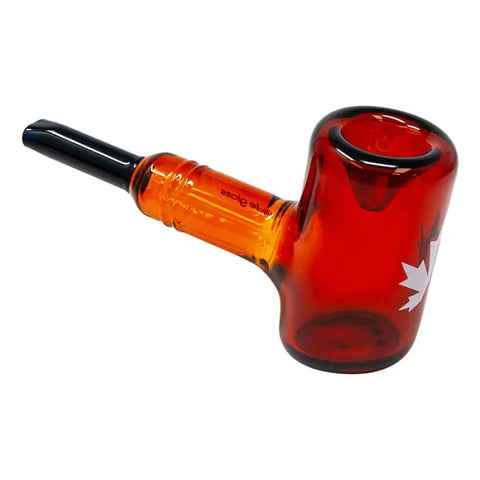 Maple Glass Amber Oxford Hammer Pipe 5.5 Inches - Pipes