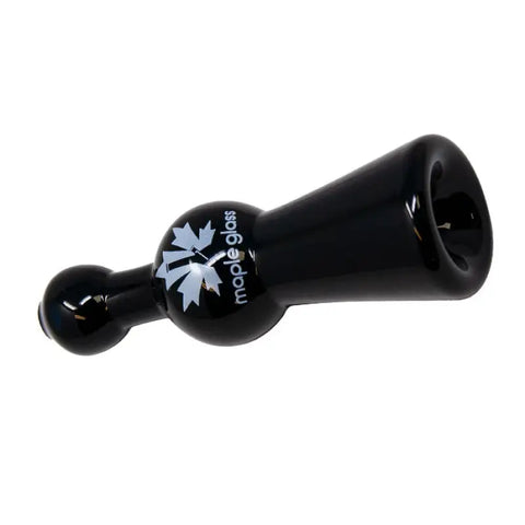 Maple Glass Black Cobalt Glass Chillum Pipe 4 Inches - Pipes