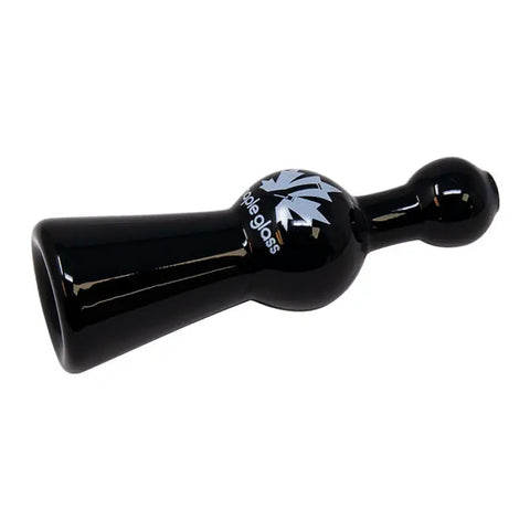 Maple Glass Black Cobalt Glass Chillum Pipe 4 Inches - Pipes