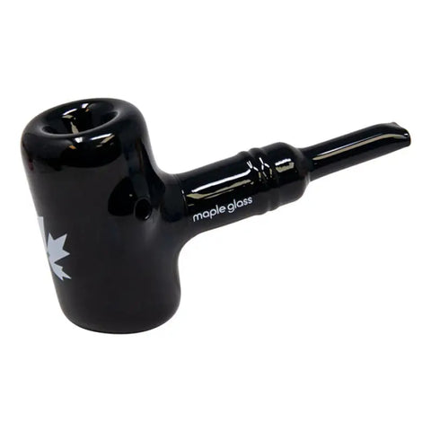 Maple Glass Black Oxford Hammer Pipe 5.5 Inches - Pipes