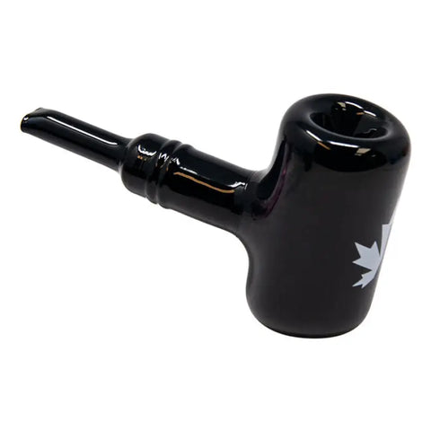 Maple Glass Black Oxford Hammer Pipe 5.5 Inches - Pipes