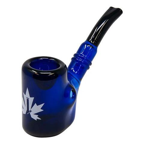 Maple Glass Blue Hefner Hand Pipe 5 Inches - Pipes