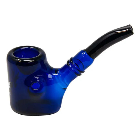 Maple Glass Blue Hefner Hand Pipe 5 Inches - Pipes