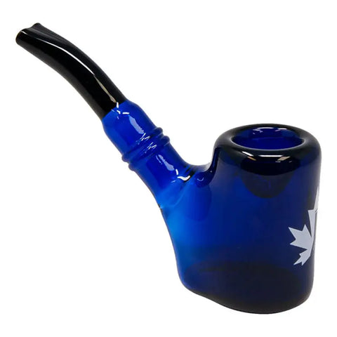 Maple Glass Blue Hefner Hand Pipe 5 Inches - Pipes