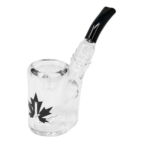 Maple Glass Clear Hefner Hand Pipe 5 Inches - Pipes