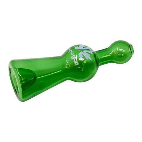 Maple Glass Green Cobalt Glass Chillum Pipe 4 Inches - Pipes