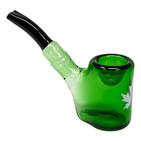 Maple Glass Green Hefner Hand Pipe 5 Inches - Pipes