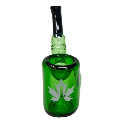 Maple Glass Green Hefner Hand Pipe 5 Inches - Pipes