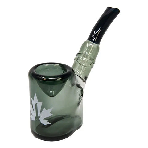 Maple Glass Grey Hefner Hand Pipe 5 Inches - Pipes