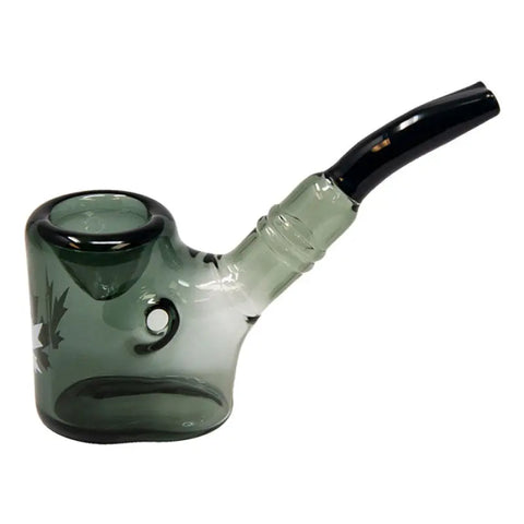 Maple Glass Grey Hefner Hand Pipe 5 Inches - Pipes