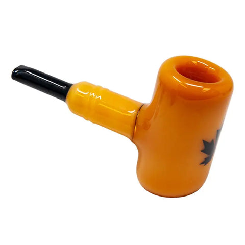 Maple Glass Jade Yellow Oxford Hammer Pipe 5.5 Inches - Pipes