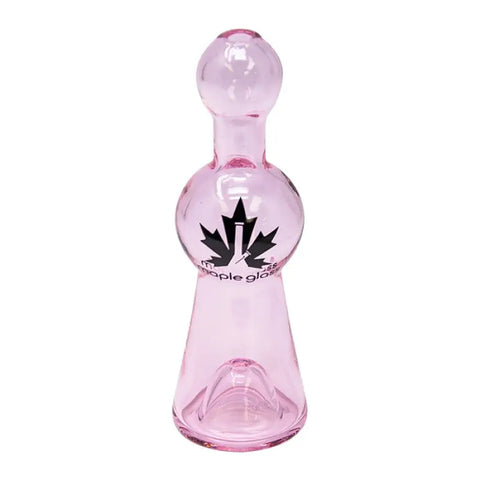 Maple Glass Pink Cobalt Glass Chillum Pipe 4 Inches - Pipes