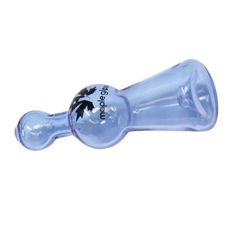 Maple Glass Purple Cobalt Glass Chillum Pipe 4 Inches - Pipes