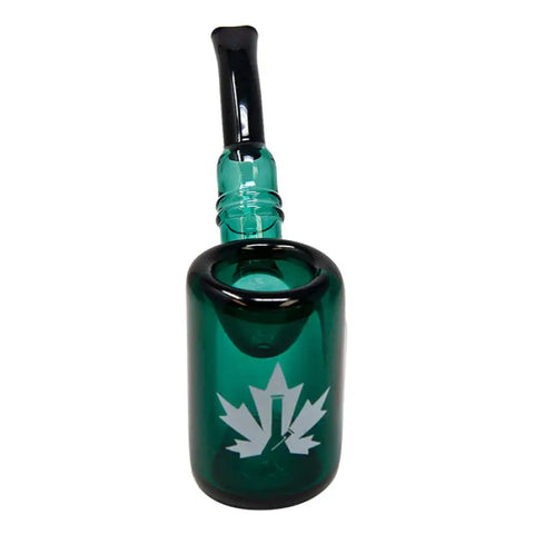 Maple Glass Teal Green Hefner Hand Pipe 5 Inches - Pipes