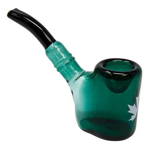 Maple Glass Teal Green Hefner Hand Pipe 5 Inches - Pipes