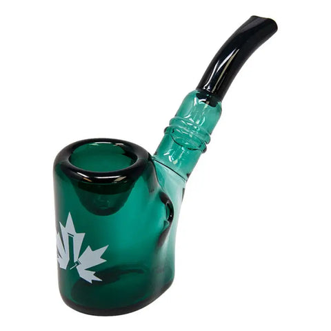 Maple Glass Teal Green Hefner Hand Pipe 5 Inches - Pipes