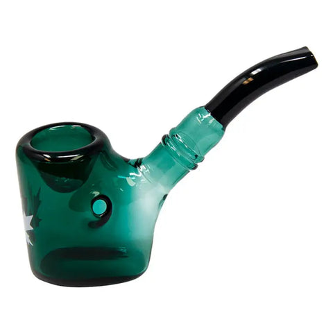 Maple Glass Teal Green Hefner Hand Pipe 5 Inches - Pipes