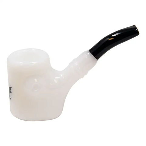 Maple Glass White Hefner Hand Pipe 5 Inches - Pipes
