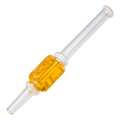 Orange Freezable Glycerin Glass 12mm Nectar Collector - Smoking Accessories