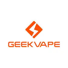 Orange geometric logo featuring an angular letter G design with the text ’GEEKVAPE’ underneath.