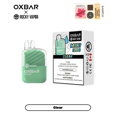 Oxbar Mini Disposable - Clear (Flavourless) - Disposable