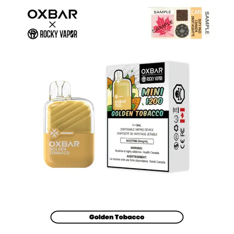 Oxbar Mini Disposable - Golden Tobacco - Disposable