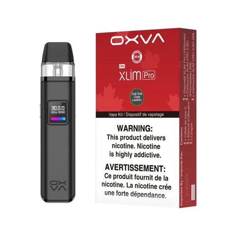 Oxva Xlim Pro - Grey Leather - Vapourizers