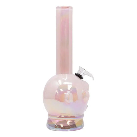 Pink Baby Alien 11 Inches Pink Metallic Glass Bong - Bongs