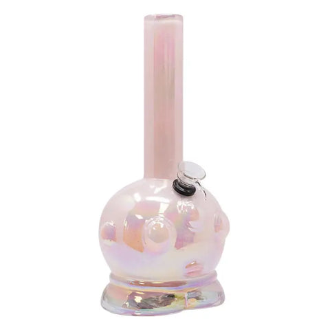 Pink Baby Alien 11 Inches Pink Metallic Glass Bong - Bongs