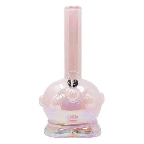 Pink Baby Alien 11 Inches Pink Metallic Glass Bong - Bongs